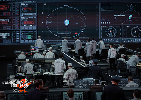 星空娱乐LED显示屏在电影《流浪地球2》中大放异彩