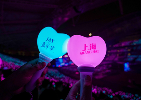 星空娱乐LED屏和荧光棒闪耀周杰伦上海演唱会（第三场）